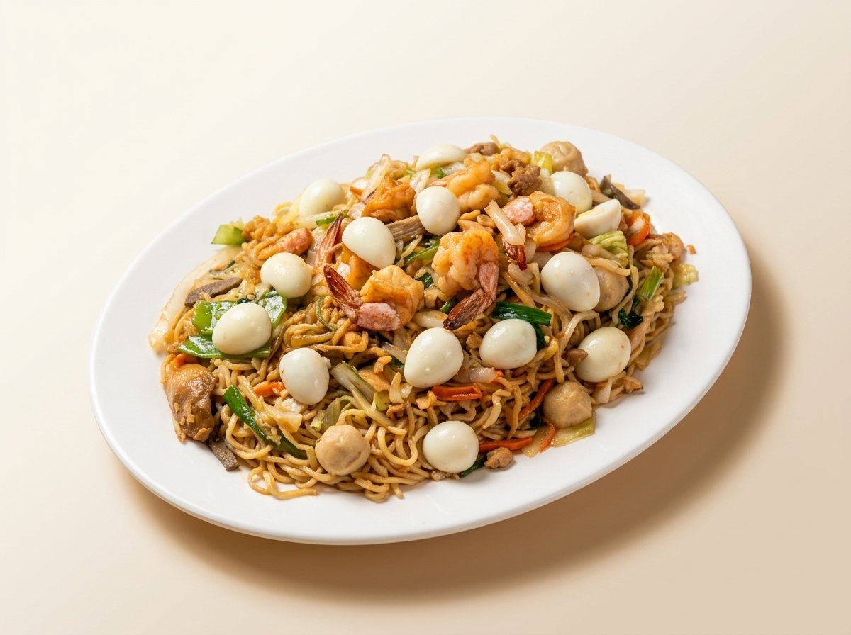 Egg noodle stir-fry
